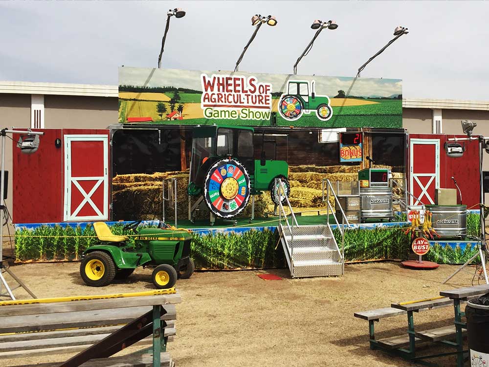Wheels of Agriculture Game Show Stage